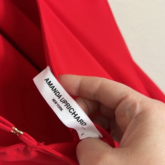 Amanda Uprichard x Revolve Lipstick Red - Riesling Dress - Large. B9 - Picture 5 of 8